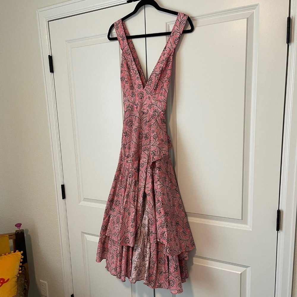 J Crew Size 4 CrissCross Back Flounce Dress